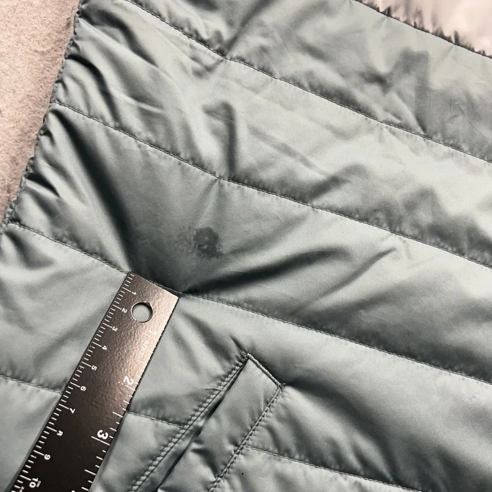 LL Bean Puffer Vest Mens XXL Blue Gray Colorblock Insulated Full Zip 513517
